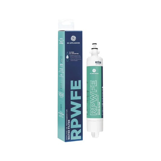 GE RPWFE Refrigerator Water Filter, White, No Chip