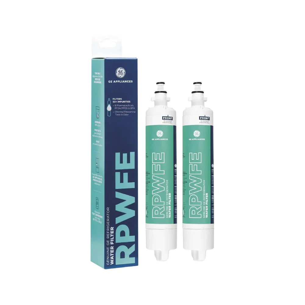 GE RPWFE Refrigerator Water Filter, White, No Chip