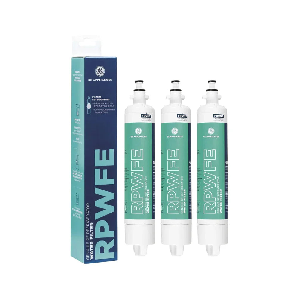 GE RPWFE Refrigerator Water Filter, White, No Chip
